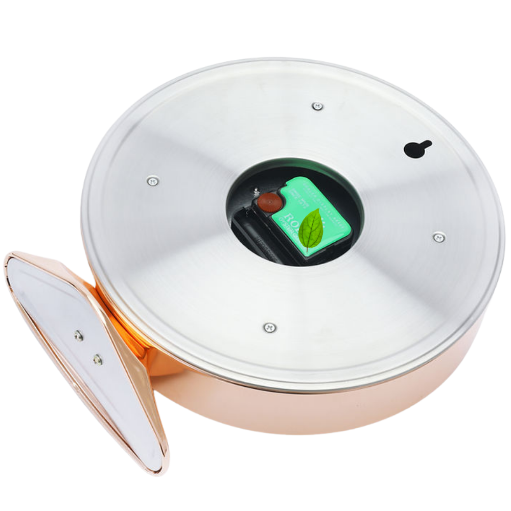 Horloge de bureau Daytona Rose Gold, cadran blanc