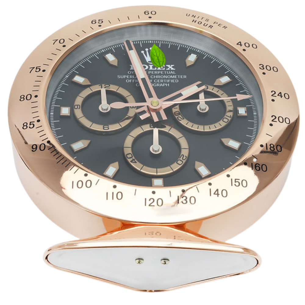 Orologio da tavolo Daytona in oro rosa, quadrante nero