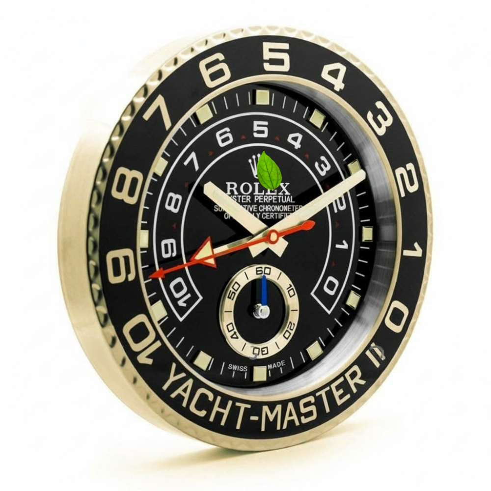Yacht-Master II Quadrante nero in oro