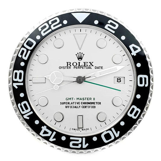 GMT MASTER CLOCK STYLE, BLACK & WHITE