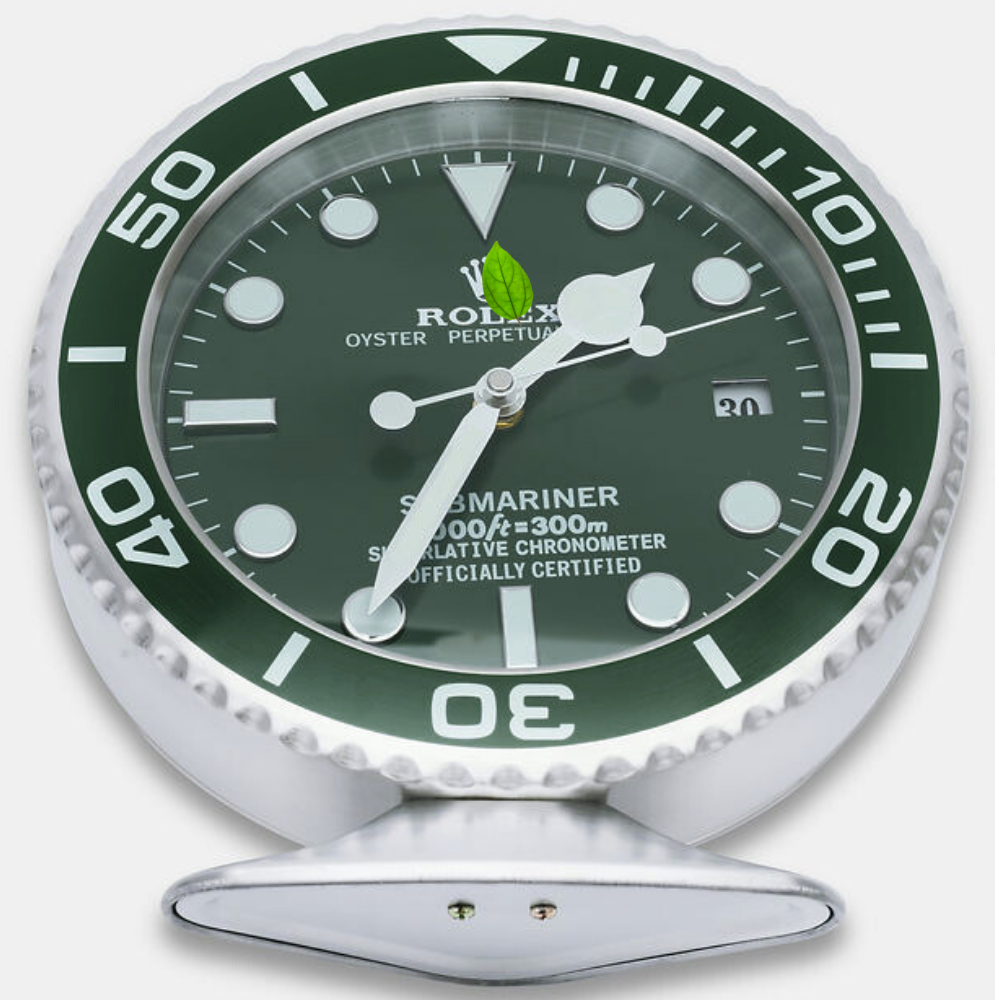 Horloge de bureau Submariner Hulk, Full Green