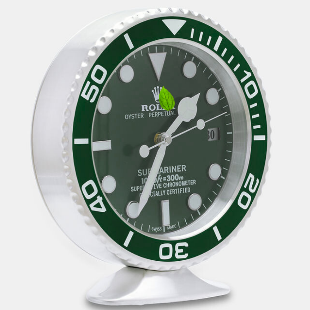 Horloge de bureau Submariner Hulk, Full Green