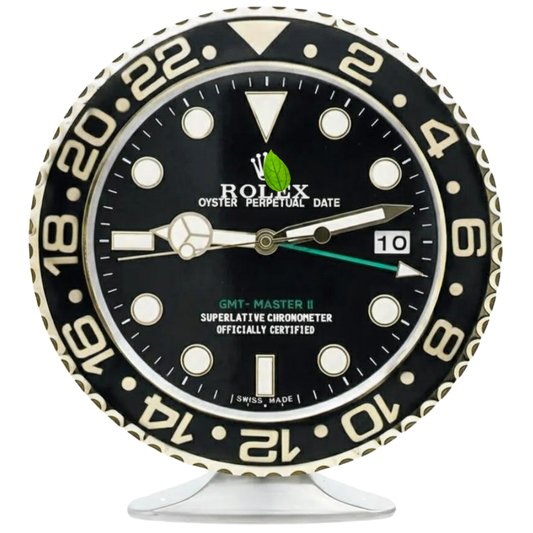 SUBMARINER STYLE BLACK AND GOLD | Horloge de bureau