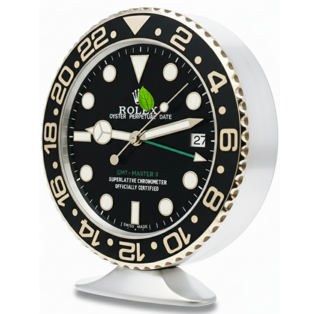 SUBMARINER STYLE BLACK AND GOLD | Horloge de bureau