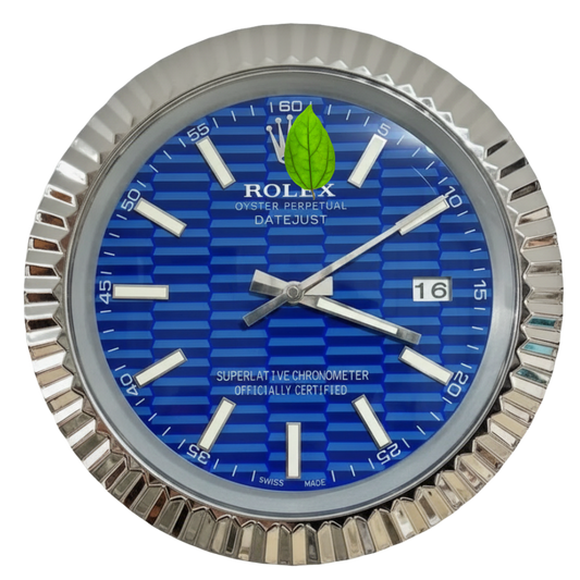 DATEJUST FLUTED STEEL MOTIF DIAL BLUE