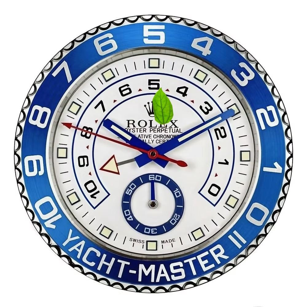Yacht Master II, argento e blu