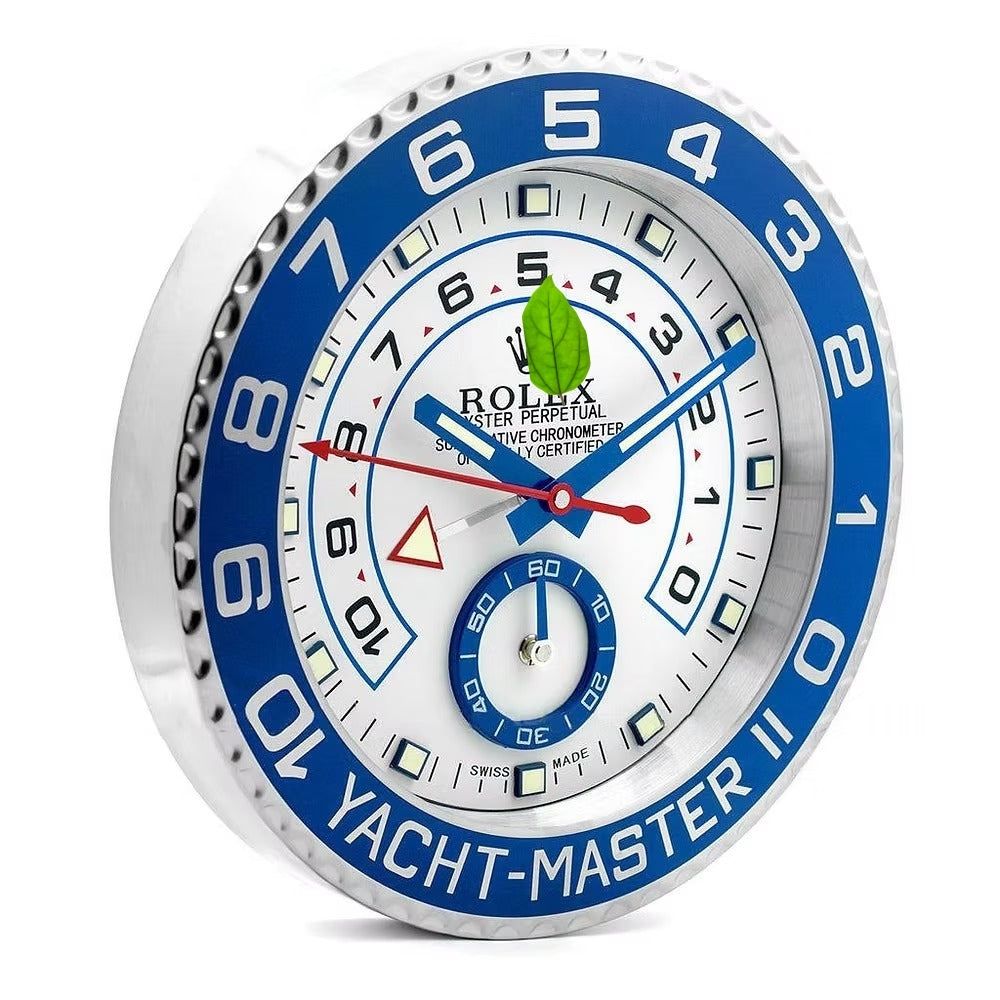 Yacht Master II, argento e blu