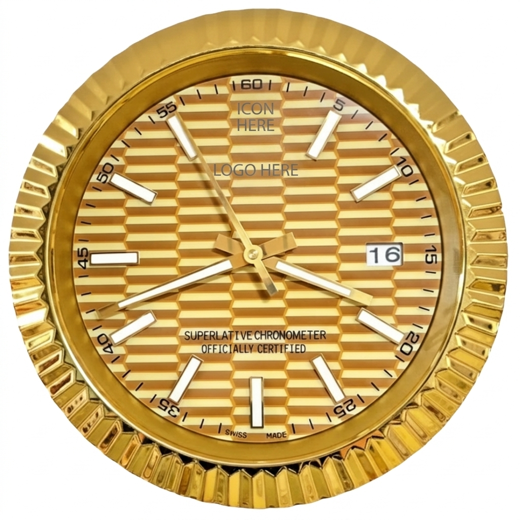 D-JUST FLUTED GOLD MOTIF DIAL