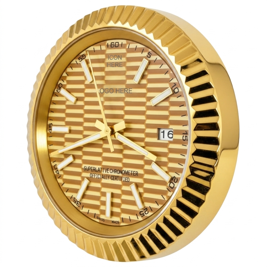 D-JUST FLUTED GOLD MOTIF DIAL