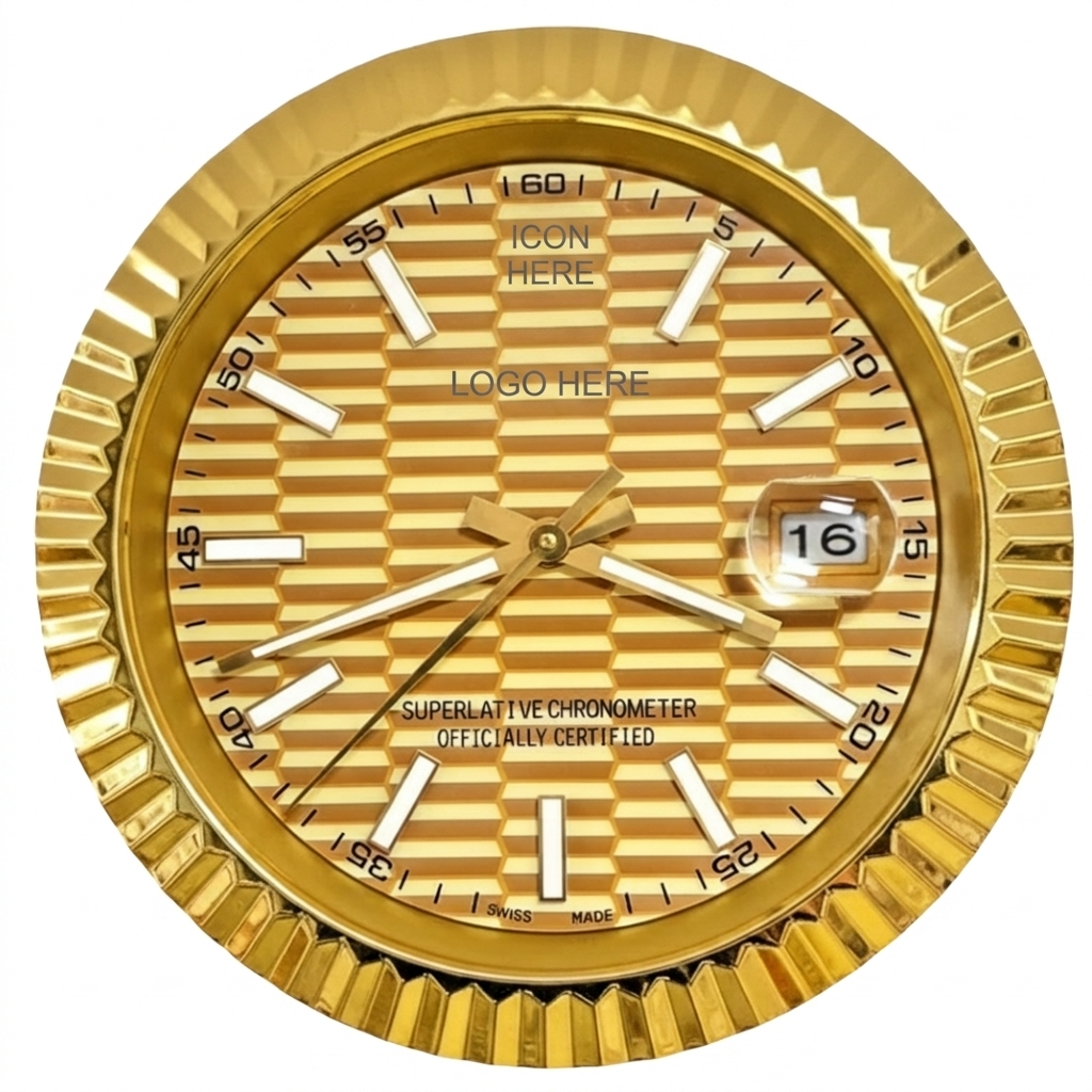 D-JUST FLUTED GOLD MOTIF DIAL