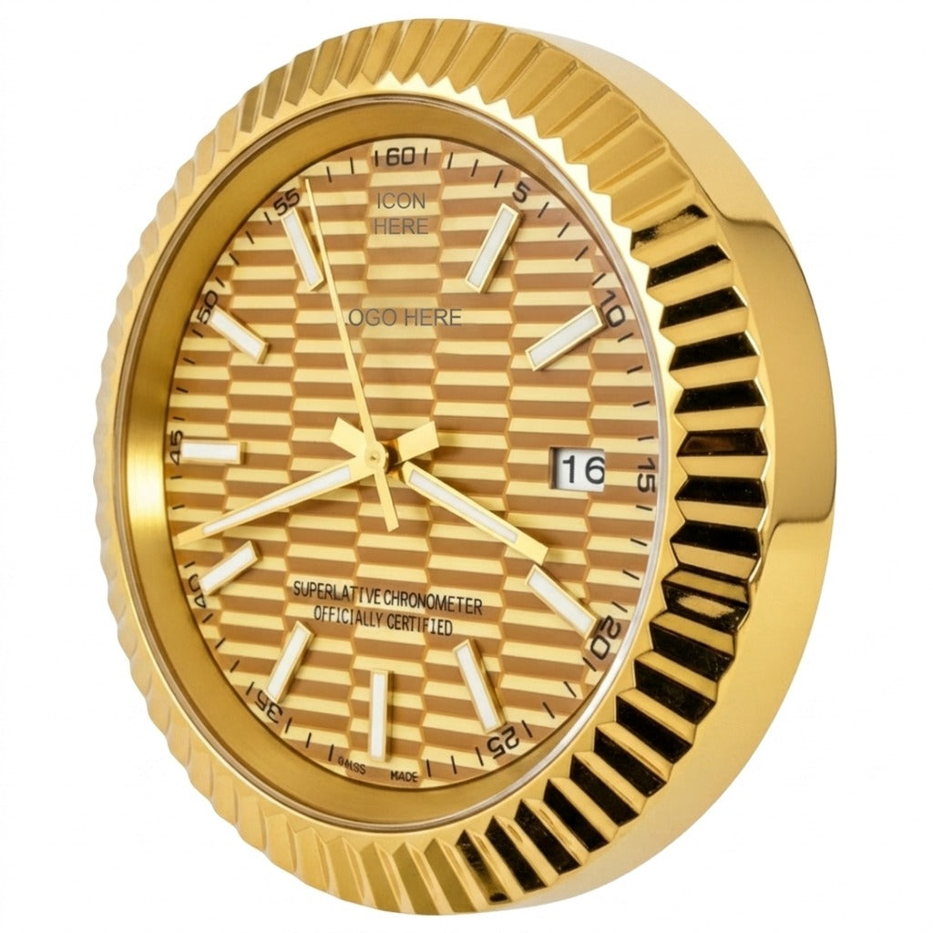 D-JUST FLUTED GOLD MOTIF DIAL