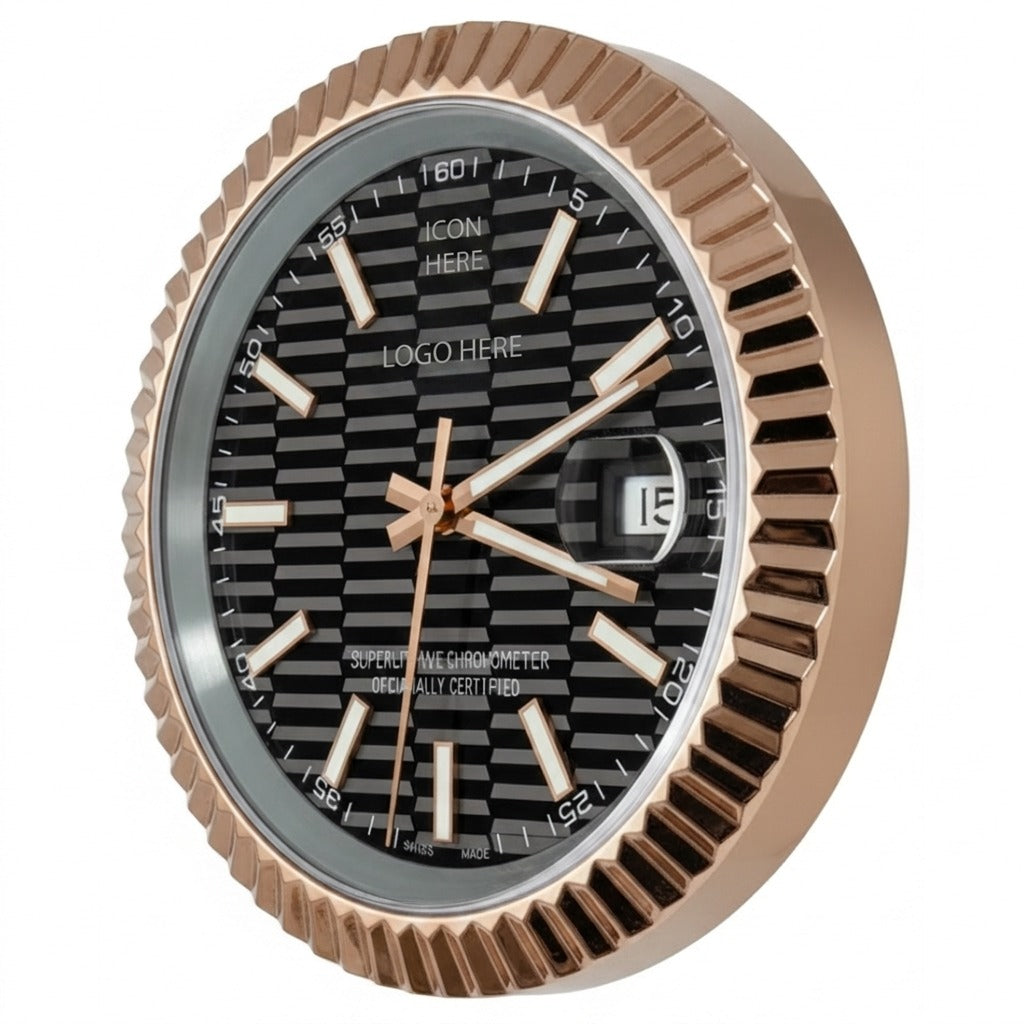 D-JUST FLUTED ROSE GOLD MOTIF