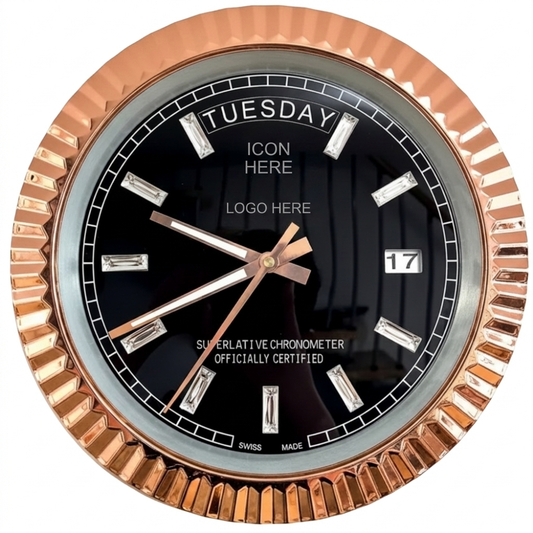 D-DATE ROSE GOLD CHROME & BLACK