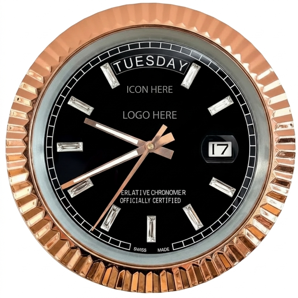 D-DATE ROSE GOLD CHROME & BLACK