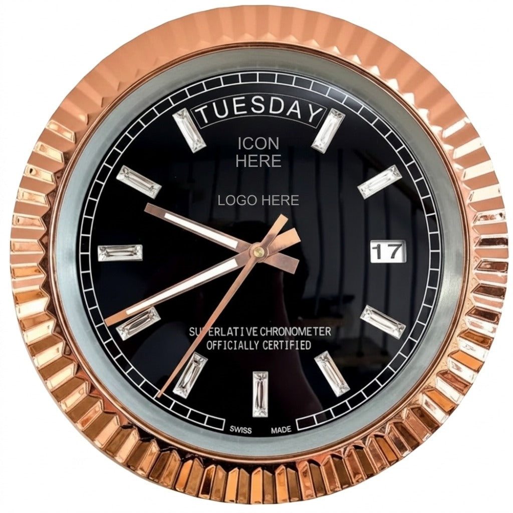 D-DATE ROSE GOLD CHROME & BLACK
