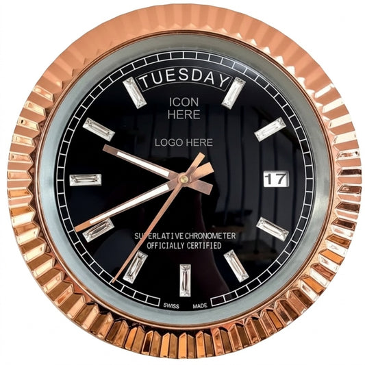 D-DATE ROSE GOLD CHROME & BLACK