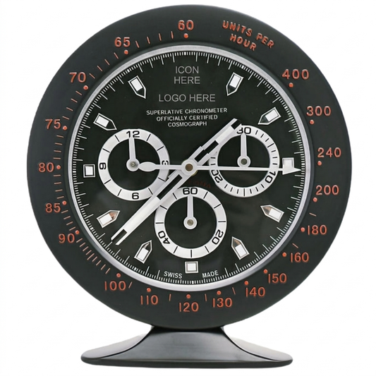 DAY-TON Black, Red Tachy | Desk Clock