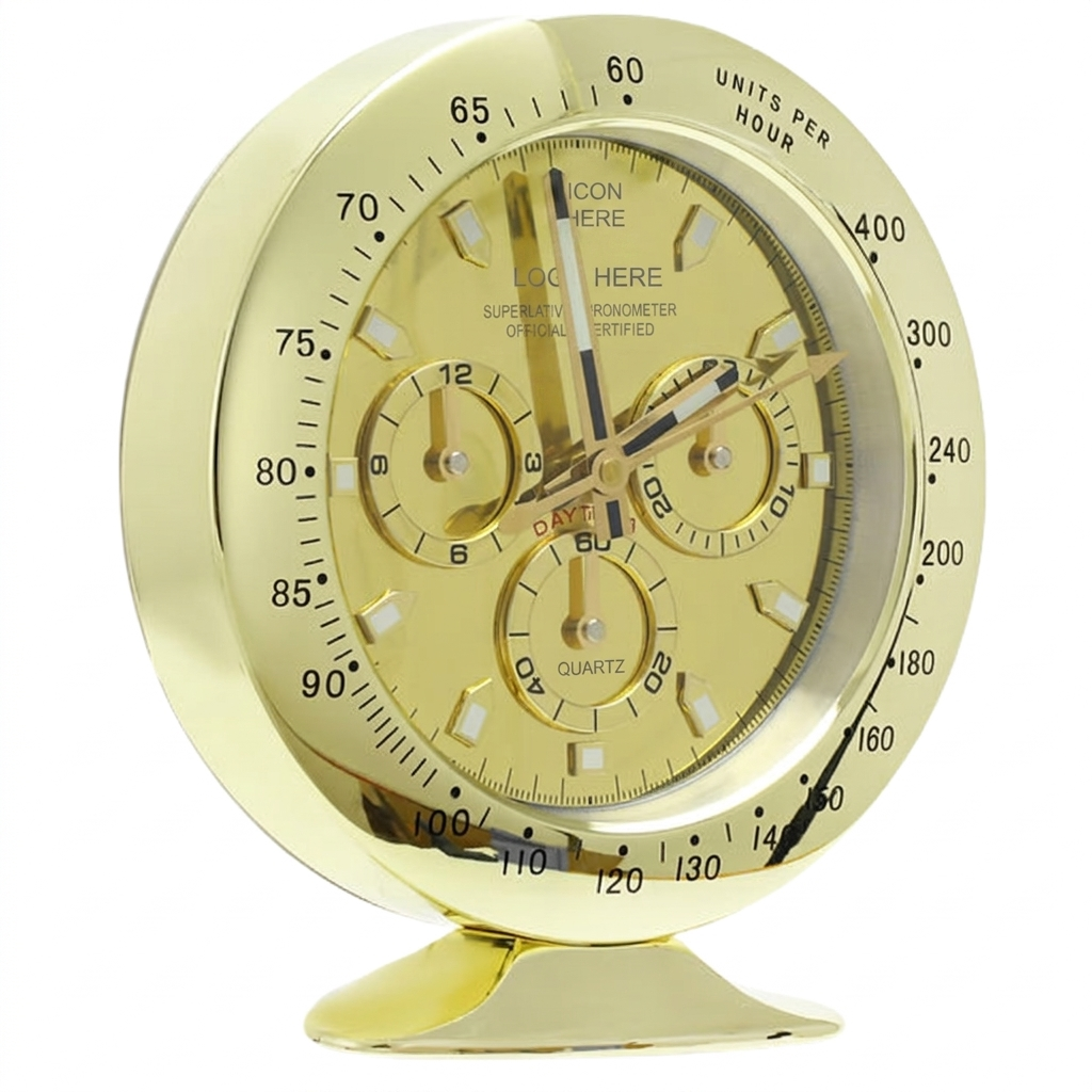 DAY-TON Full Gold | Desk Clock