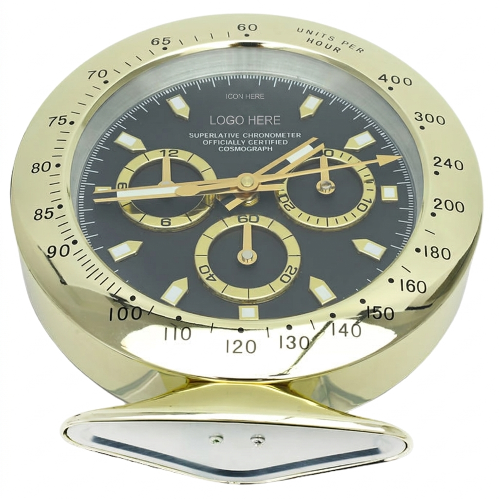 Daytona Gold, Black Dial | Desk Clock