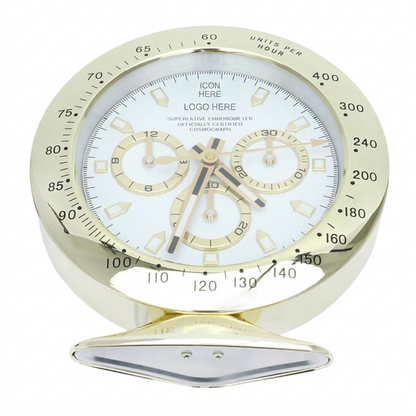 Daytona Gold, White Dial | Desk Clock