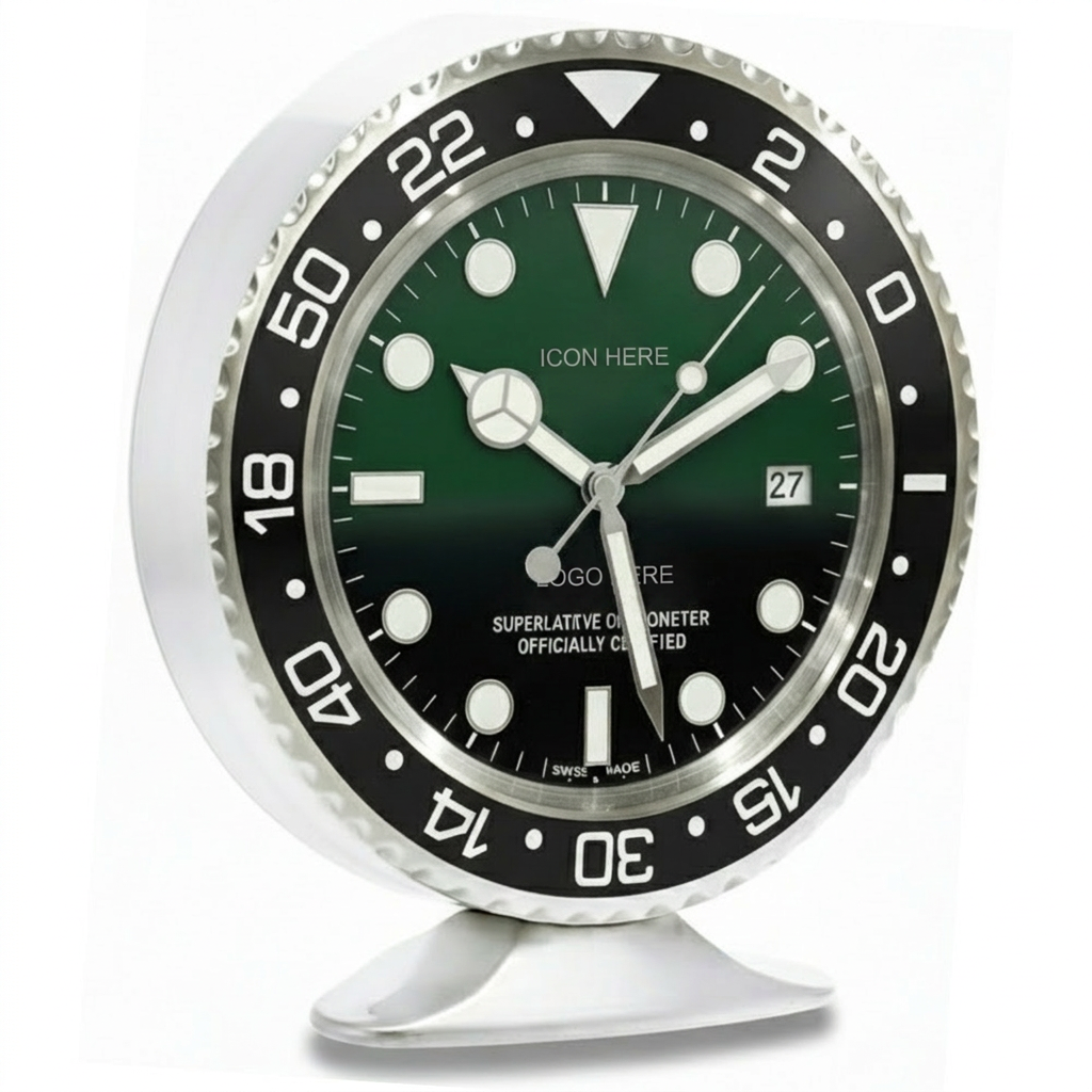 S-DWELL D-SEA ‘D-Green’ Steel | Desk Clock