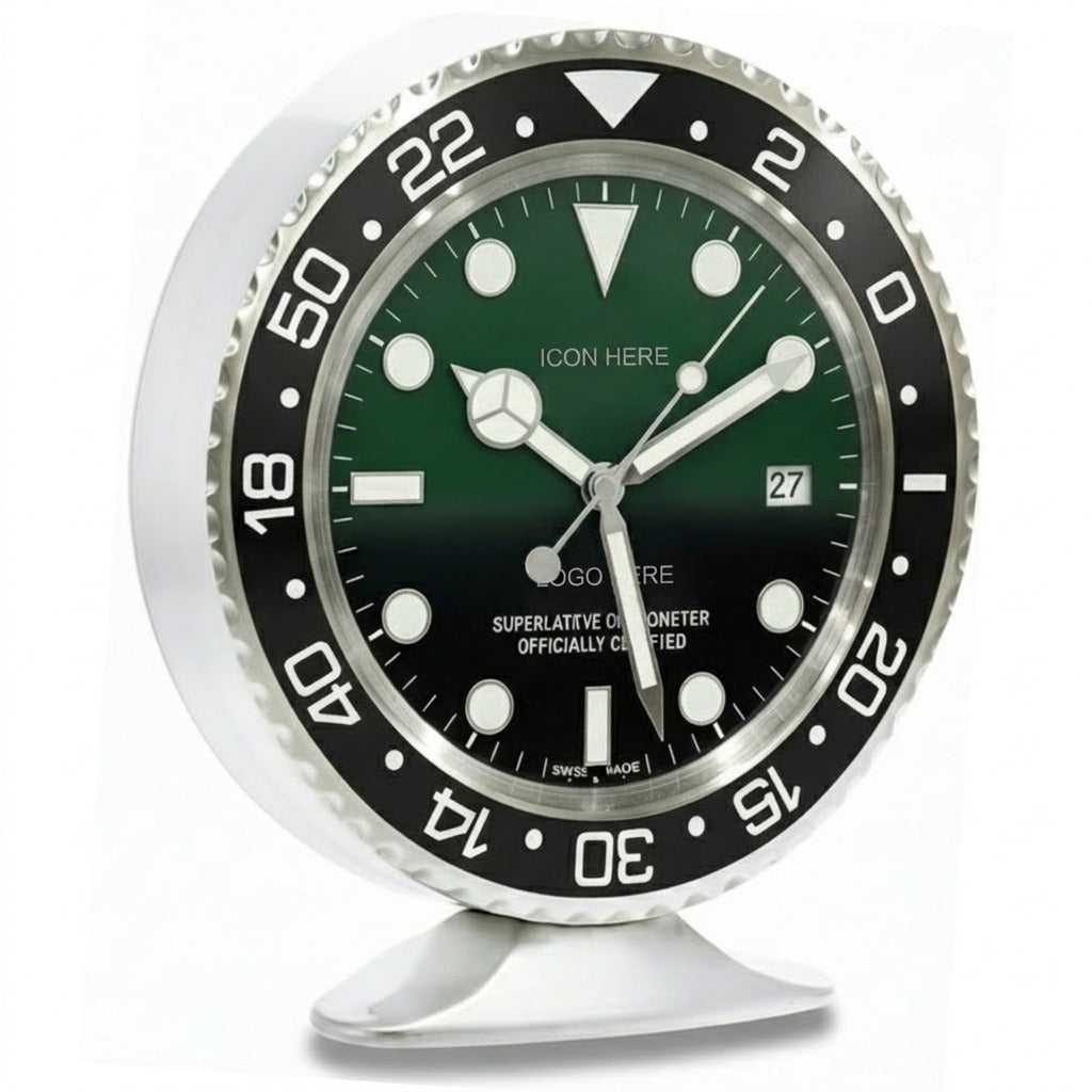 S-DWELL D-SEA ‘D-Green’ Steel | Desk Clock