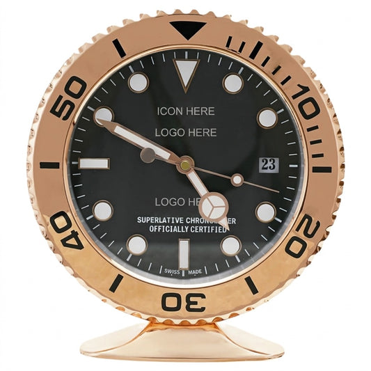 SUB-MAR Rose Gold, Black Dial | Desk Clock