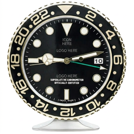 SUB-MAR STYLE BLACK AND GOLD | Desk Clock