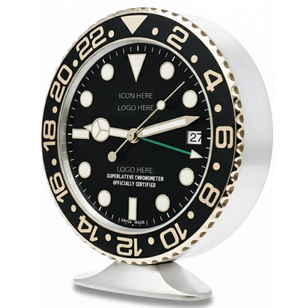 SUB-MAR STYLE BLACK AND GOLD | Desk Clock