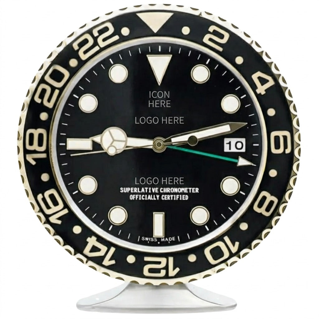 SUB-MAR STYLE BLACK AND GOLD | Desk Clock